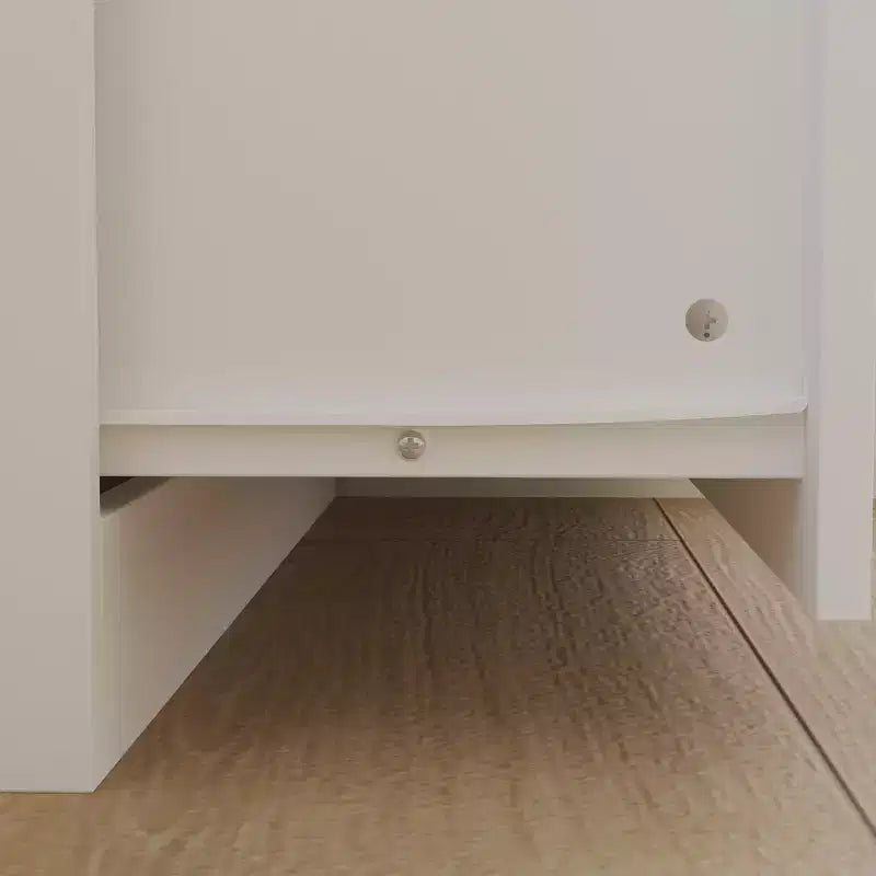 Organizzatore di vestiti per guardaroba multi-scomparto con specchio e aste appendiabiti