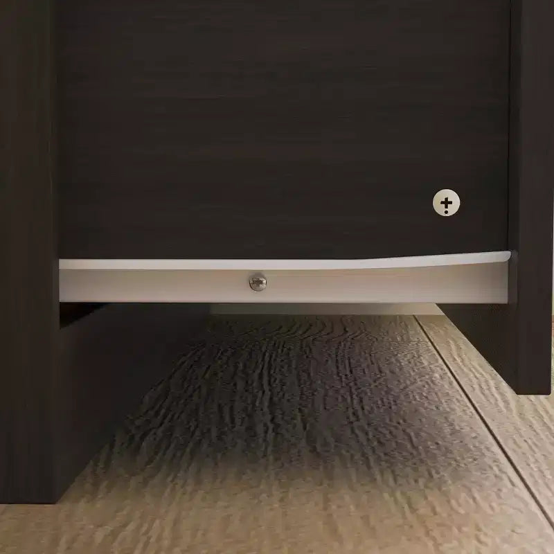 Organizzatore di vestiti per guardaroba multi-scomparto con specchio e aste appendiabiti