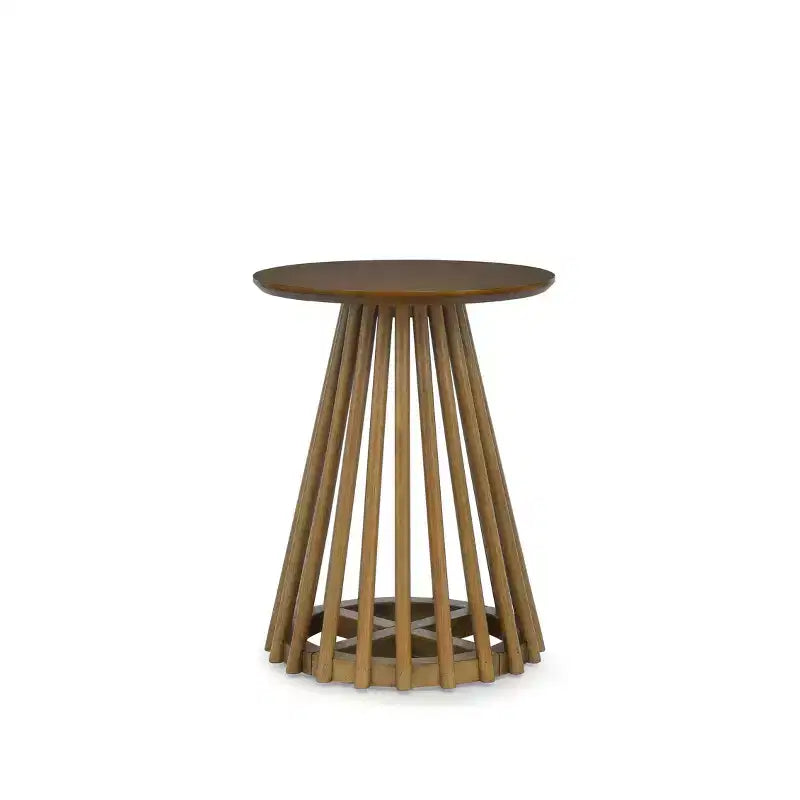 Tavolino rotondo in legno da 40 cm
