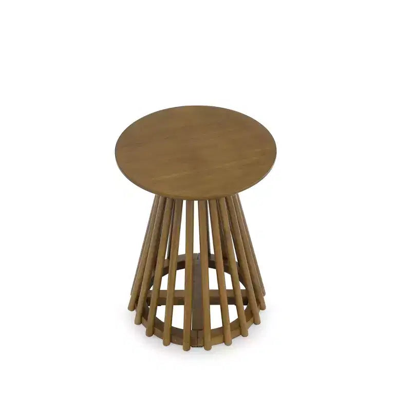 Tavolino rotondo in legno da 40 cm