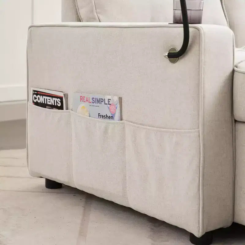 Divano a L convertibile con letto estraibile, divano letto con chaise longue reversibile per soggiorno, appartamento, camera da letto, ufficio