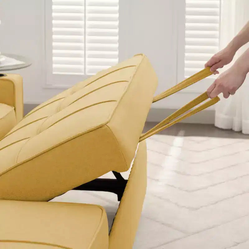 Divano a L convertibile con letto estraibile, divano letto con chaise longue reversibile per soggiorno, appartamento, camera da letto, ufficio