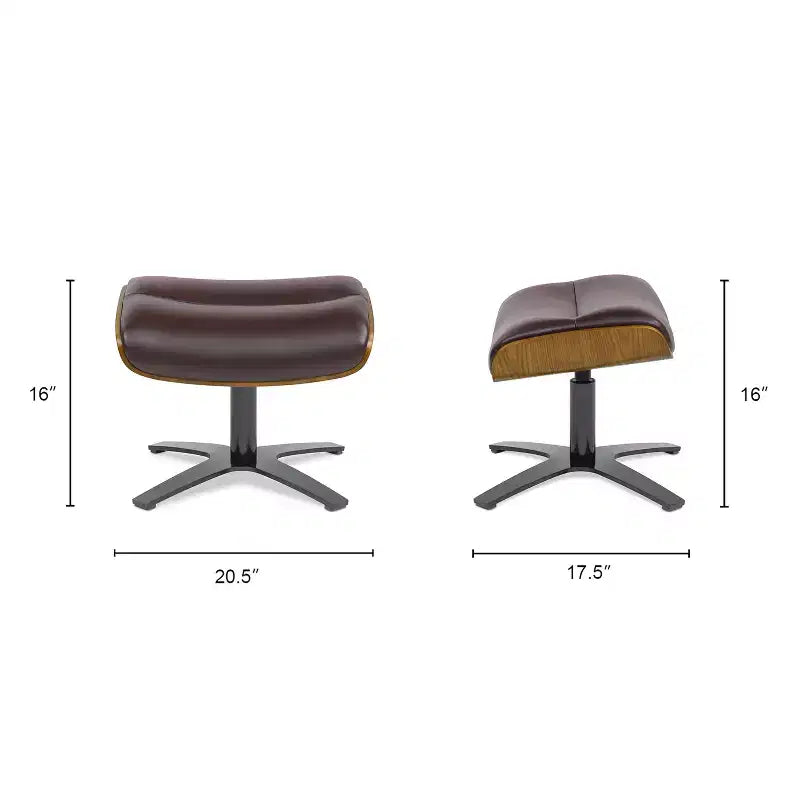 Jennifer Taylor Home, Pelle Baja Color Cioccolato