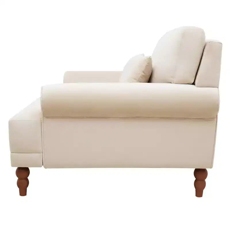 Poltrona oversize con braccioli circolari e cuscino lombare