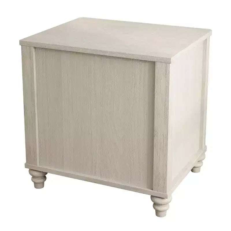Comodino con Design Scanalato e Cassetti Contenitore, Tavolino da Notte per Camera da Letto, Soggiorno, Ingresso