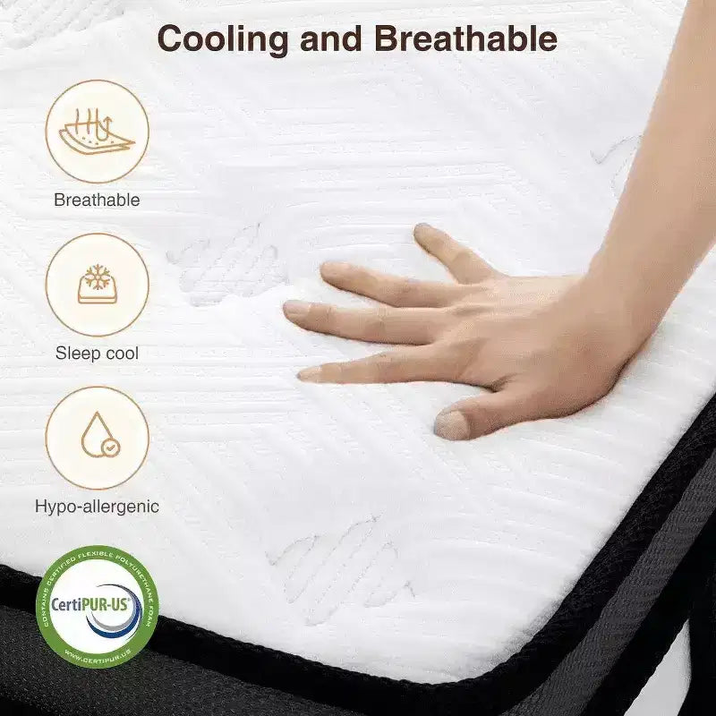 Svuotamento Magazzino Materassi: 14 Materassi Ibridi Queen Size - Memory Foam e Molle Insacchettate Singolarmente, Antidecubito, Certificati CertiPUR-US, Rigidità Media
