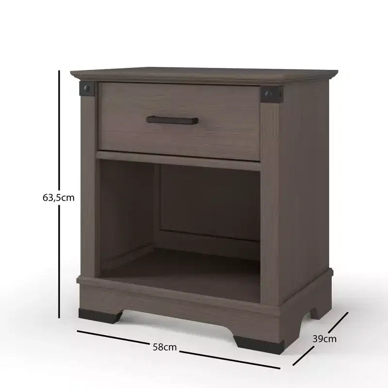 Comodino Child Craft Redmond a 1 cassetto per cameretta o camera da letto, ampio cassetto contenitore, in robusto legno di pino, finitura atossica e sicura per i bambini
