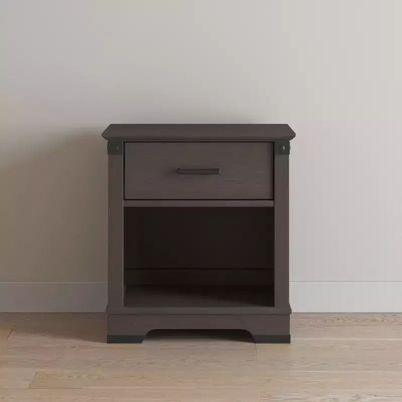 Comodino Child Craft Redmond a 1 cassetto per cameretta o camera da letto, ampio cassetto contenitore, in robusto legno di pino, finitura atossica e sicura per i bambini