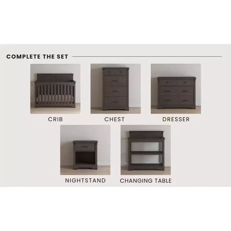 Comodino Child Craft Redmond a 1 cassetto per cameretta o camera da letto, ampio cassetto contenitore, in robusto legno di pino, finitura atossica e sicura per i bambini