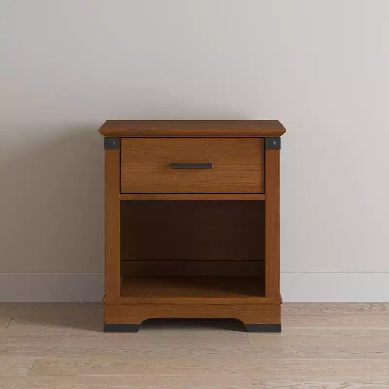 Comodino Child Craft Redmond a 1 cassetto per cameretta o camera da letto, ampio cassetto contenitore, in robusto legno di pino, finitura atossica e sicura per i bambini