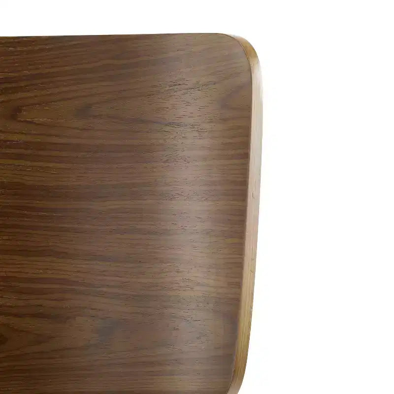 Set di 2 Sgabelli da Bar in Legno, Sgabelli da Bancone, Struttura in Legno di Gomma con Schienale Curvo Ergonomico per Isola Cucina Home Bar, Noce - ModernLuxe