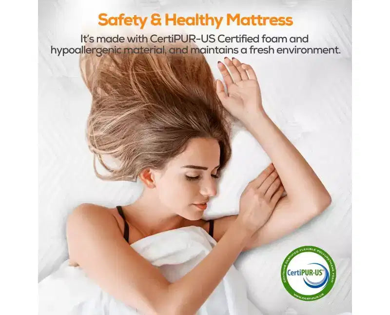 Materasso Queen in Offerta: Materasso in Memory Foam al Gel da 35,5 cm, Tecnologia di Raffreddamento, Sensazione Media, Sollievo dalla Pressione, Certificato CertiPUR-US, 7 Strati di Schiuma